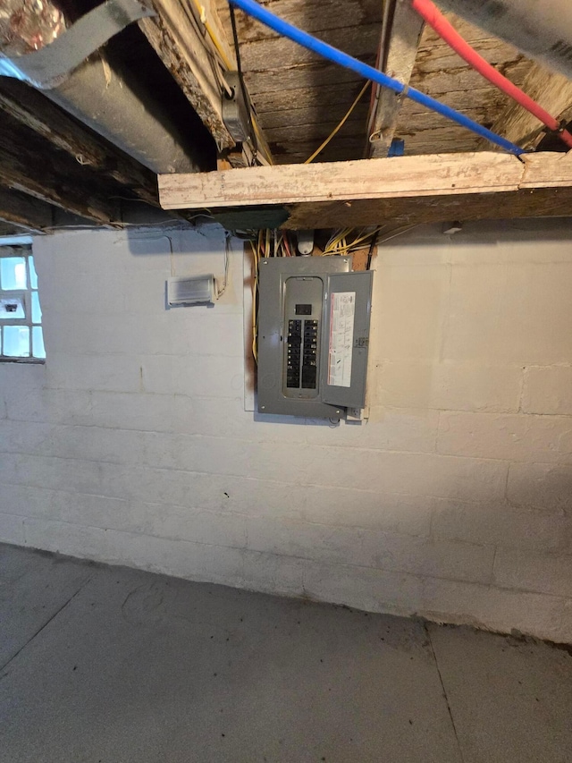 1035 Sullivant Ave, Columbus, OH 43223 - basement with electric panel