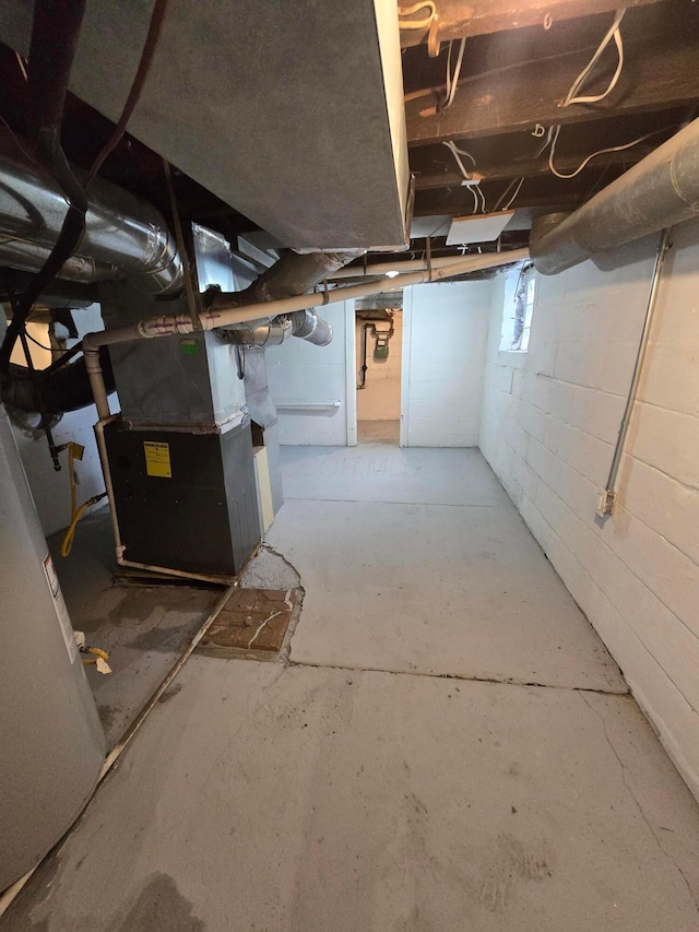1035 Sullivant Ave, Columbus, OH 43223 - basement with heating unit