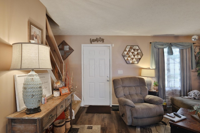 2214-2216 Pine Tree Ln, Reynoldsburg, OH 43068 - living area with dark wood-style flooring