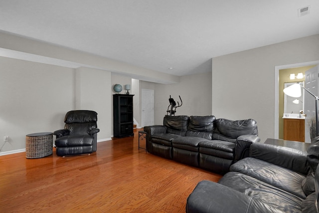 307 Timberland View Dr, Newark, OH 43055 - living room featuring light wood-style flooring and baseboards