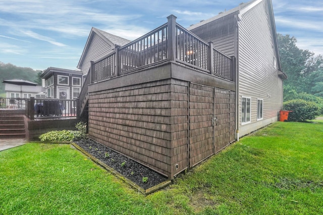 307 Timberland View Dr, Newark, OH 43055 - view of home's exterior featuring a yard