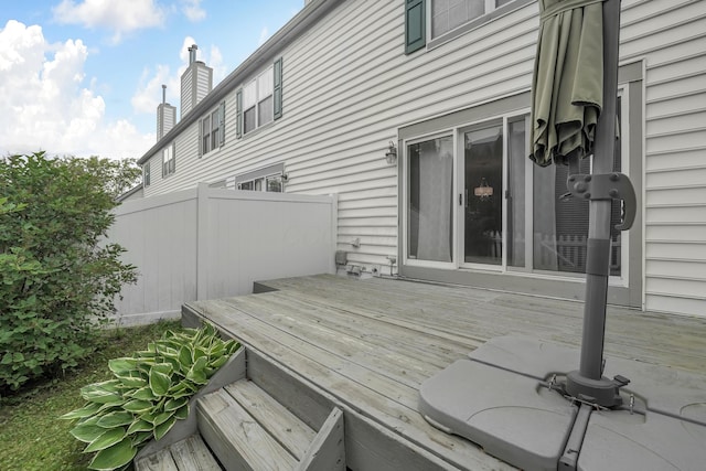 2184 Victoria Park Dr, Columbus, OH 43235 - view of wooden terrace