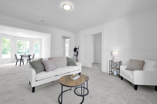 634 Columbus Ave Unit 1, Washington Court House, OH 43160 - living room featuring carpet and ornamental molding