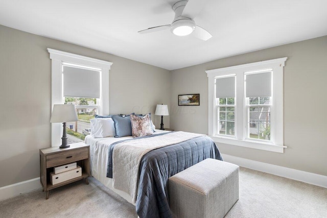 225 N Hague Ave, Columbus, OH 43204 - bedroom with light carpet and ceiling fan