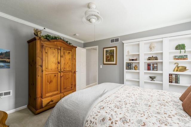 918 Dianthus Ct, Reynoldsburg, OH 43068 - bedroom featuring light colored carpet and crown molding