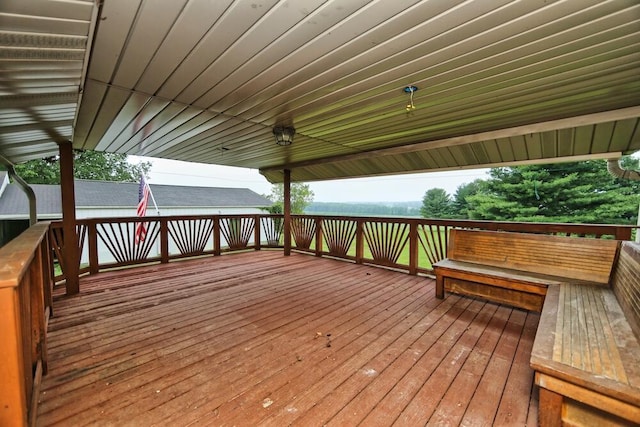 7579 Rangeline Rd, Mount Vernon, OH 43050 - view of wooden deck