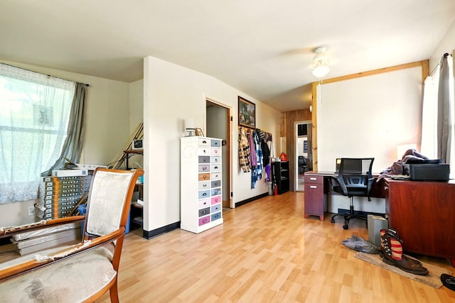78 E St, Bellville, OH 44813 - office space with light wood-type flooring and a ceiling fan