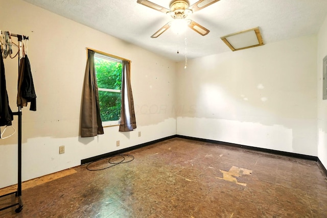 78 E St, Bellville, OH 44813 - empty room with attic access and a ceiling fan