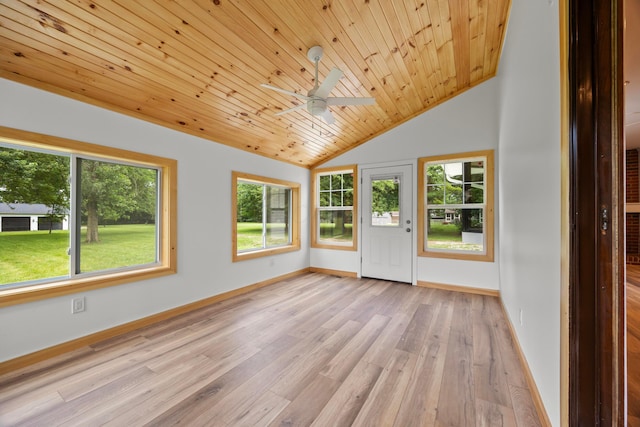 4250 Rutherford Rd, Powell, OH 43065 - unfurnished sunroom featuring vaulted ceiling