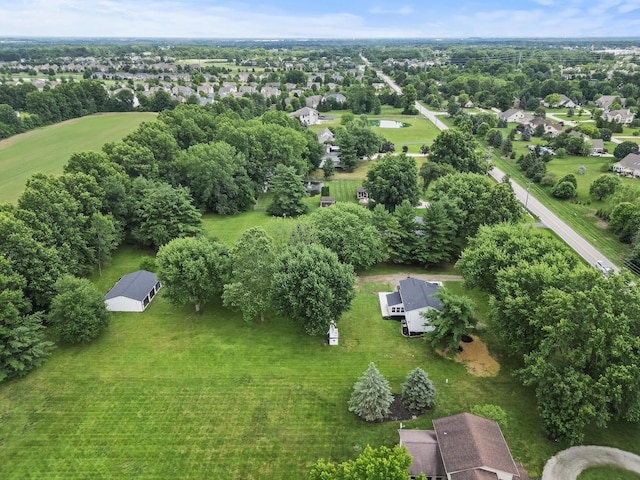 4250 Rutherford Rd, Powell, OH 43065 - aerial perspective of suburban area with a tree filled landscape