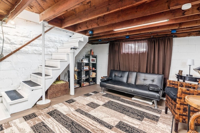 3445 Woodlawn Ave, Grove City, OH 43123 - finished basement featuring stairs