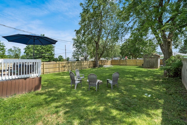 3445 Woodlawn Ave, Grove City, OH 43123 - fenced backyard with a shed