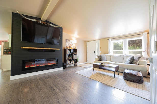 13399 Staddens Bridge Rd SE, Heath, OH 43056 - living room with wood finished floors and a large fireplace