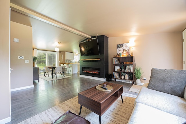 13399 Staddens Bridge Rd SE, Heath, OH 43056 - living area featuring wood finished floors and a fireplace