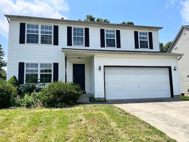 7831 Fairfax Loop Dr, Blacklick, OH 43004 - traditional home with a garage, driveway, and a front lawn