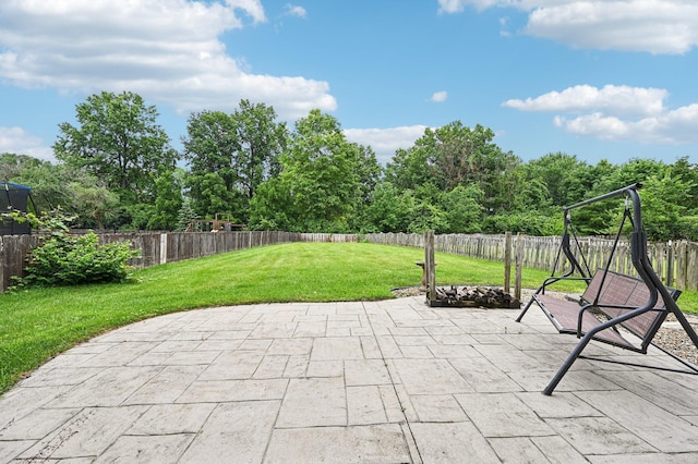 1016 Pebble Brook Dr, Columbus, OH 43240 - fenced backyard with a patio