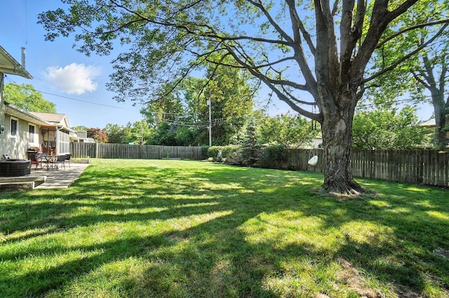 2820 Halstead Rd, Columbus, OH 43221 - fenced backyard with a patio