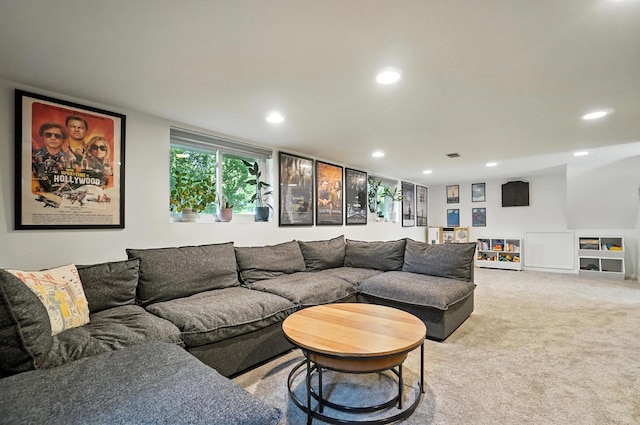 2820 Halstead Rd, Columbus, OH 43221 - living room with recessed lighting and light carpet