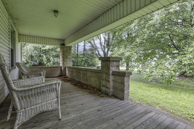 6135 Westfall Rd SW, Lancaster, OH 43130 - view of wooden deck