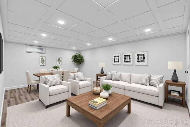 4400 Yellowhammer Dr, Westerville, OH 43081 - living room with recessed lighting and light wood-type flooring