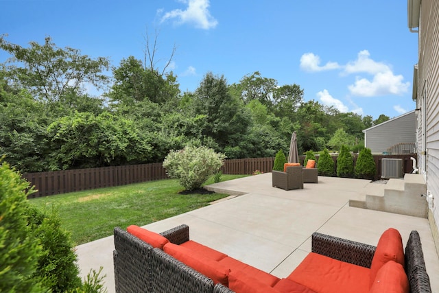 3987 Mad River Rd, Grove City, OH 43123 - fenced backyard featuring a patio