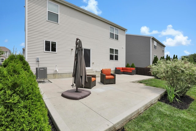 3987 Mad River Rd, Grove City, OH 43123 - back of house featuring outdoor lounge area, a patio, and entry steps