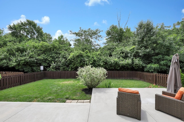 3987 Mad River Rd, Grove City, OH 43123 - fenced backyard with a patio