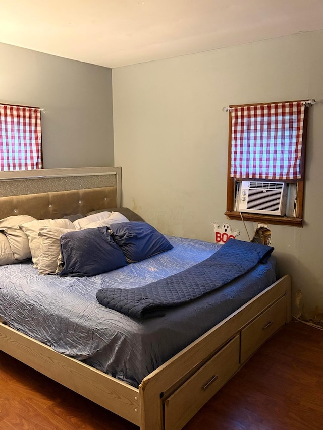 407 Marion St Unit 403, Mcguffey, OH 45859 - bedroom featuring cooling unit and wood finished floors