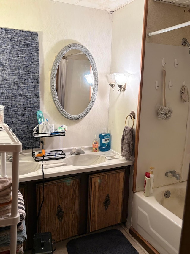 407 Marion St Unit 403, Mcguffey, OH 45859 - bathroom with vanity and shower / bathtub combination