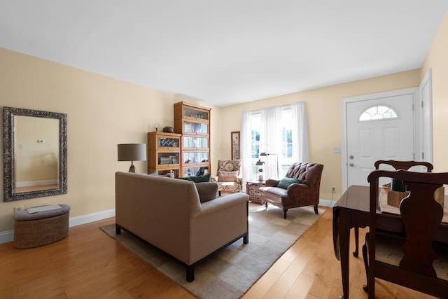 579 Buckeye Ln, Mount Gilead, OH 43338 - living area featuring light wood-style flooring and baseboards