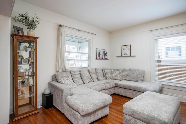 619 Columbus Ave, Washington Court House, OH 43160 - living room with dark wood-style floors