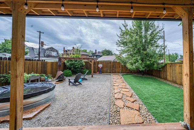 619 Columbus Ave, Washington Court House, OH 43160 - fenced backyard with a gazebo and a patio