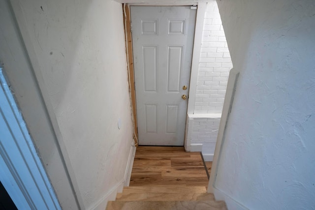 619 Columbus Ave, Washington Court House, OH 43160 - stairway featuring wood finished floors