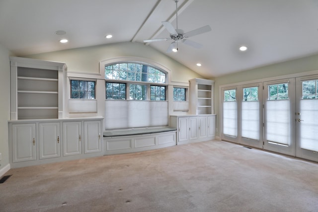 580 Keyes Ln, Worthington, OH 43085 - unfurnished sunroom featuring vaulted ceiling, healthy amount of natural light, and french doors