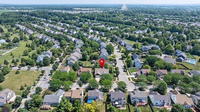180 Locust Curve Dr, Delaware, OH 43015 - aerial overview of property's location featuring nearby suburban area