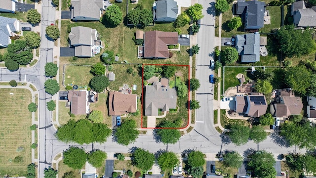 180 Locust Curve Dr, Delaware, OH 43015 - aerial view of residential area featuring property boundaries highlighted
