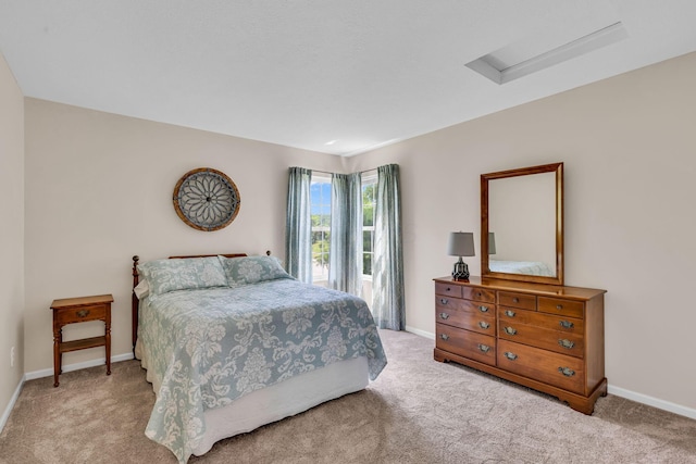 180 Locust Curve Dr, Delaware, OH 43015 - bedroom featuring carpet floors and attic access