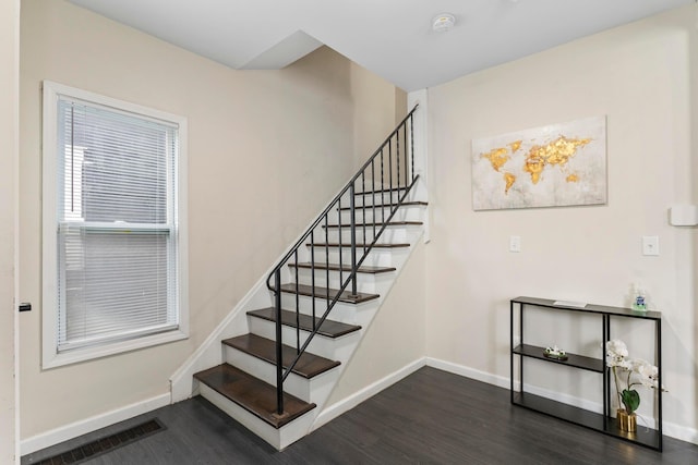 185 S Princeton Ave, Columbus, OH 43223 - staircase with wood finished floors and baseboards