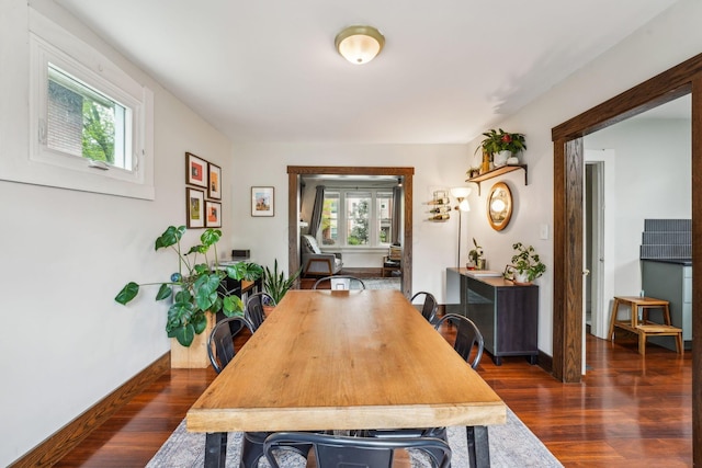 745 W Rich St, Columbus, OH 43222 - dining space featuring dark wood-style floors