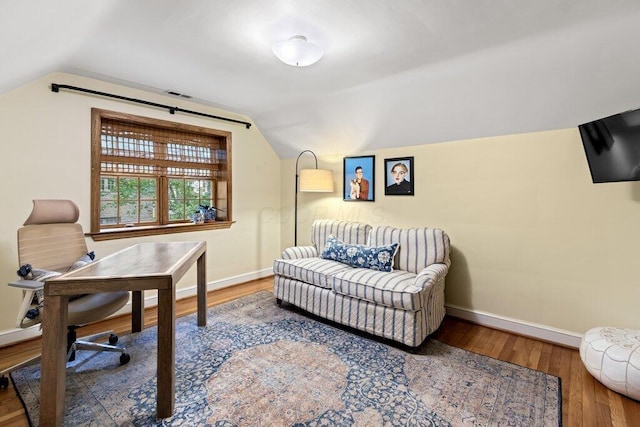 116 W Royal Forest Blvd, Columbus, OH 43214 - office area with vaulted ceiling and wood finished floors