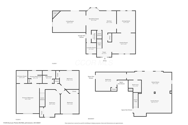11578 Duncan Plains Rd NW, Johnstown, OH 43031 - view of floor plan / room layout