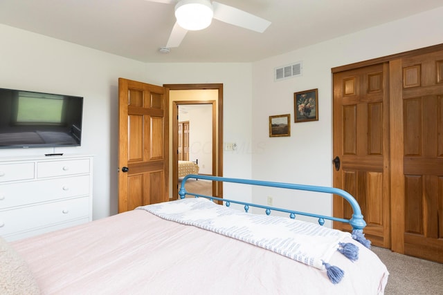 11578 Duncan Plains Rd NW, Johnstown, OH 43031 - carpeted bedroom featuring a ceiling fan