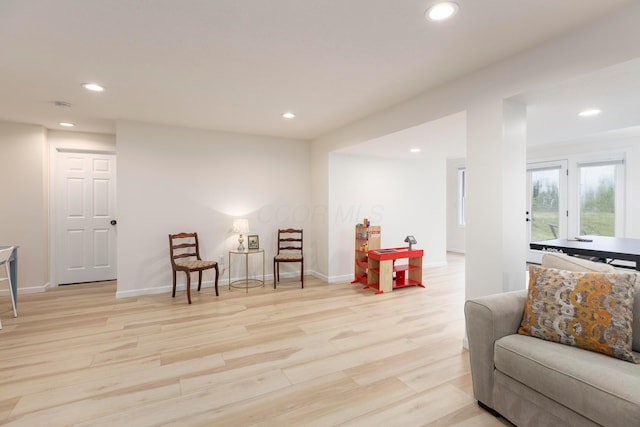 11578 Duncan Plains Rd NW, Johnstown, OH 43031 - sitting room with recessed lighting and light wood-type flooring
