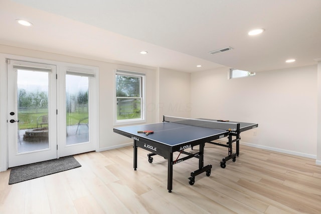 11578 Duncan Plains Rd NW, Johnstown, OH 43031 - game room with light wood-style floors and recessed lighting