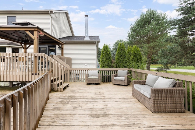 11578 Duncan Plains Rd NW, Johnstown, OH 43031 - wooden deck featuring a gazebo