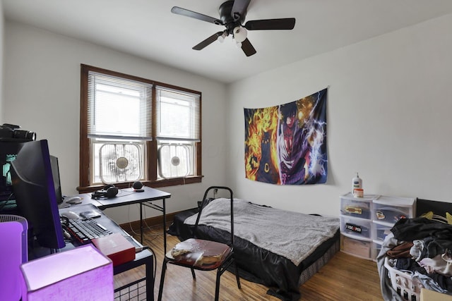 635-641 Racine Ave, Columbus, OH 43204 - bedroom featuring wood finished floors and ceiling fan