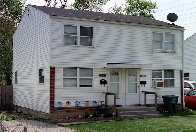 3785-3795 Briggs Rd Unit 3785, Columbus, OH 43228 - view of front of property with cooling unit and a front lawn