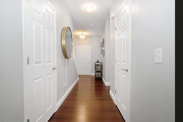 5928 Treven Way, Westerville, OH 43081 - hallway with dark wood-style floors and baseboards
