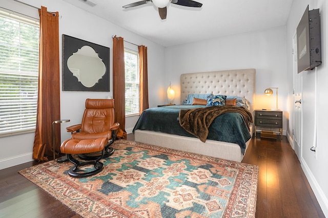 5928 Treven Way, Westerville, OH 43081 - bedroom featuring hardwood / wood-style floors and ceiling fan