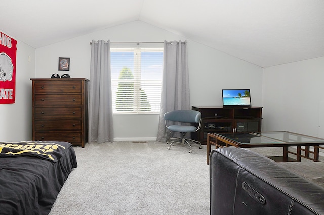 5928 Treven Way, Westerville, OH 43081 - bedroom with lofted ceiling and carpet